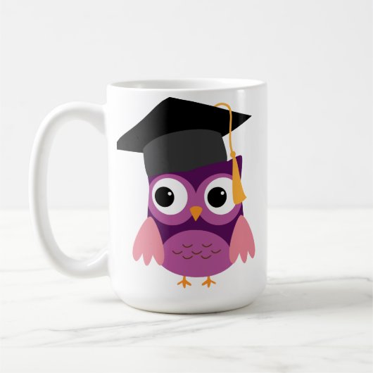 Chouette pourpre avec Mug Casquette (Gauche)