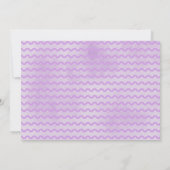 Chouette pourpre Carte de remerciements florale (Dos)