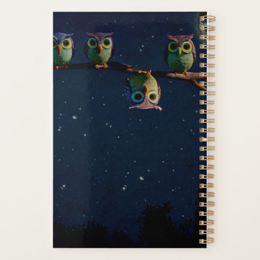 Chouette qui est différent avec un collage de devi (Dos)