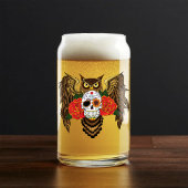 Chouette Rose crâne sucre