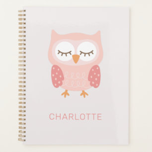 'Chouette rose', mignon monogramme