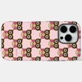 Chouette rose Motif Choisir la couleur Coque (Verso (horizontal))
