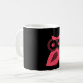 Chouette rose Mug (Devant gauche)