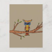 Chouette sur une carte postale de succursale (Devant)