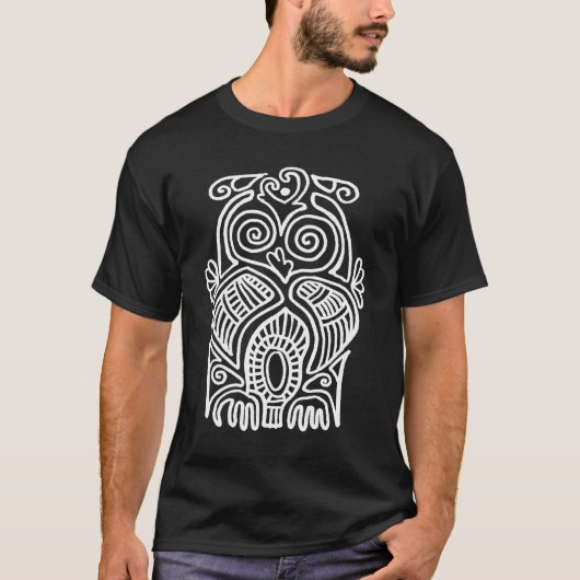 Chouette - T-shirt de base pour hommes (Devant)