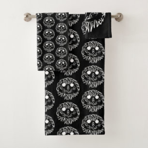 Chouette tribale noire et blanche