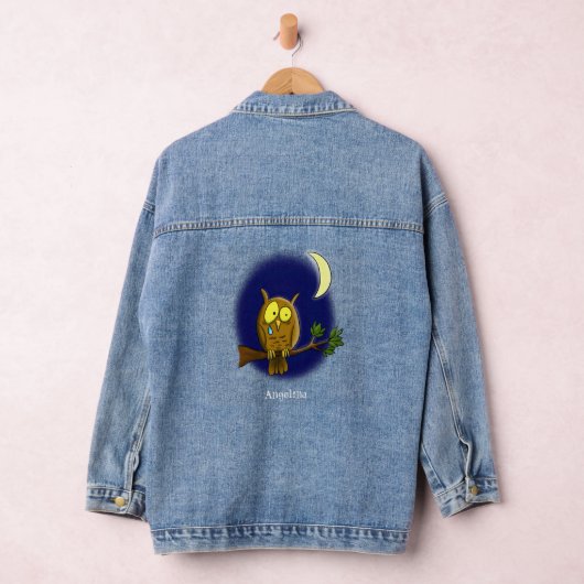 Chouette triste avec larmes et lune manquant ton d (Hangar)