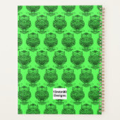 Chouette (vert néon) - Planificateur (Dos)