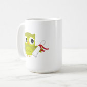 Chouette verte avec Mug Diplômé (Devant gauche)