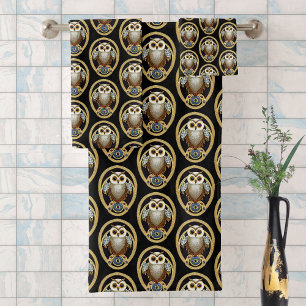 Chouette vintage Beaded Motif - Art Déco - Ajouter