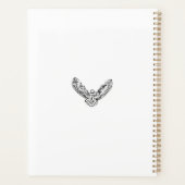 Chouette volante tribale noire et blanche (Dos)