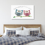Chouette vous aime toujours, Poster en toile de Ch (Insitu(Chambre))