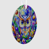 Chouette Whimsical Avec Yeux Sapphire (devant)