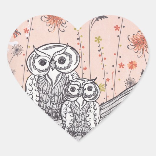 Chouettes 15 autocollants (Devant)