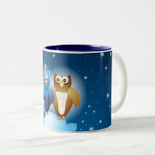 Chouettes amoureuses, mug (Devant droit)