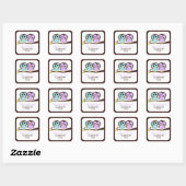 Chouettes Belles Étiquettes de adresse (Feuille)