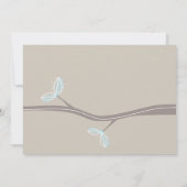 Chouettes Brown Mariages Sur Invitation Whimsical  (Dos)