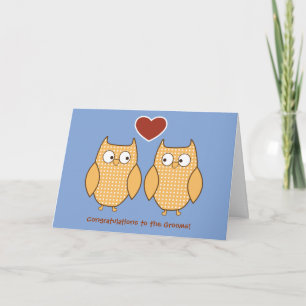 Chouettes Carte Mariage gay pour les chambres