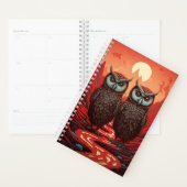 Chouettes couple surréaliste (Devant avec enveloppe)