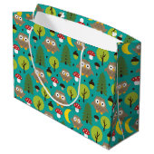 Chouettes Dans La Forêt Grand Sac Cadeau (Dos Angle)