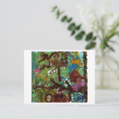 Chouettes dans un arbre, carte postale #1 (Debout devant)