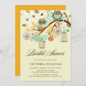 Chouettes d'automne de Whimsical Invitation de la (Devant / Derrière)