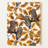 Chouettes d'automne sur coton blanc (Dos)