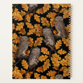 Chouettes d'automne sur noir (Dos)