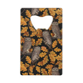 Chouettes d'automne sur noir (Devant)