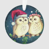 Chouettes de Noël en amour doux (devant)