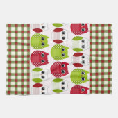 Chouettes de Noël Microfibre Serviette de cuisine (Horizontal)