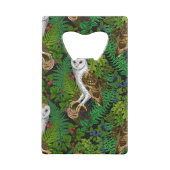 Chouettes, fougères, chênes et baies (Dos)