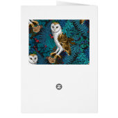 Chouettes, fougères, chênes et baies 3 (Dos)