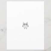 Chouettes grises et roses Papier Rose en marbre do (Dos)