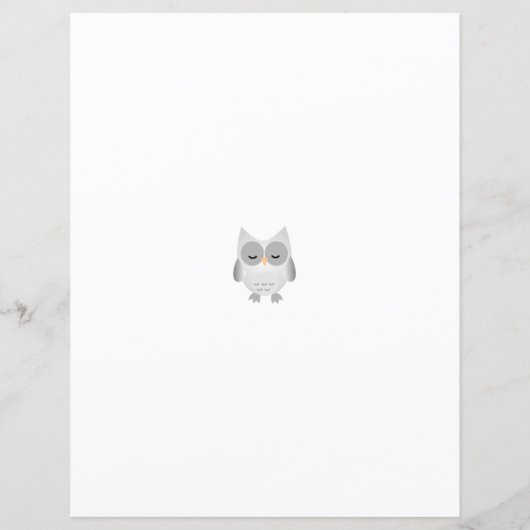 Chouettes grises et roses Papier Rose en marbre do (Dos)