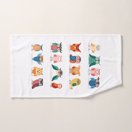 Chouettes mignonnes (Serviette à main)