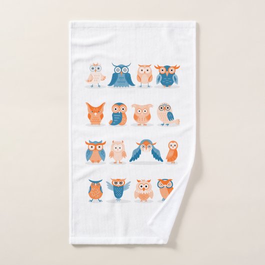 Chouettes mignonnes (Serviette à main)