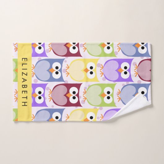 Chouettes mignonnes, Chouette Motif, Chouettes col (Serviette à main)