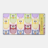 Chouettes mignonnes, Chouette Motif, Chouettes col (Recto)