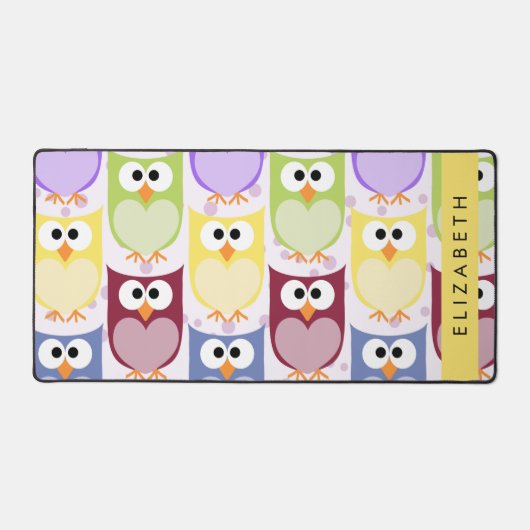 Chouettes mignonnes, Chouette Motif, Chouettes col (Recto)