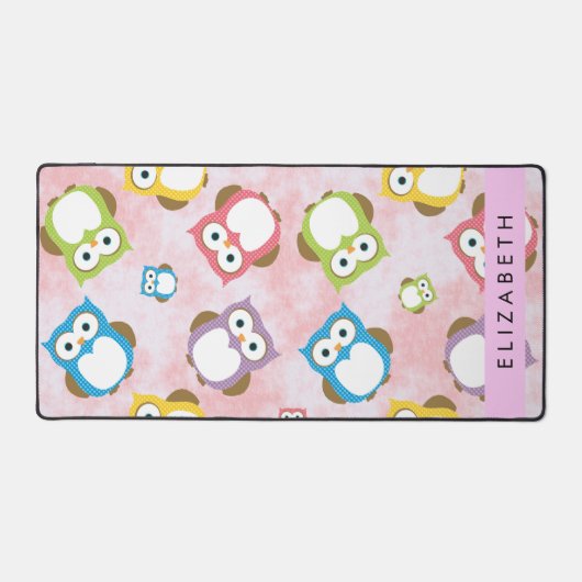 Chouettes mignonnes, Chouette Motif, Chouettes col (Recto)