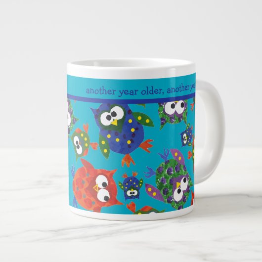 Chouettes mignonnes personnalisées Mug de café de (Devant droit)