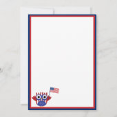 Chouettes patriotiques 4 juillet Invitation du Par (Dos)