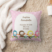 Chouettes personnalisées sur le Coussin à points d (Couverture)