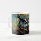 Chouettes psychédéliques version 23 Mug (Devant gauche)