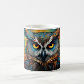 Chouettes psychédéliques version 23 Mug (Centre)