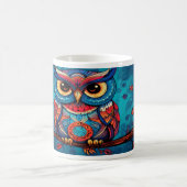 Chouettes psychédéliques version 3 Mug (Centre)