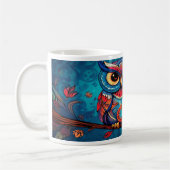 Chouettes psychédéliques version 3 Mug (Gauche)