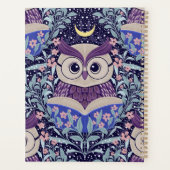 Chouettes Sages sous le ciel clair de lune dans le (Dos)