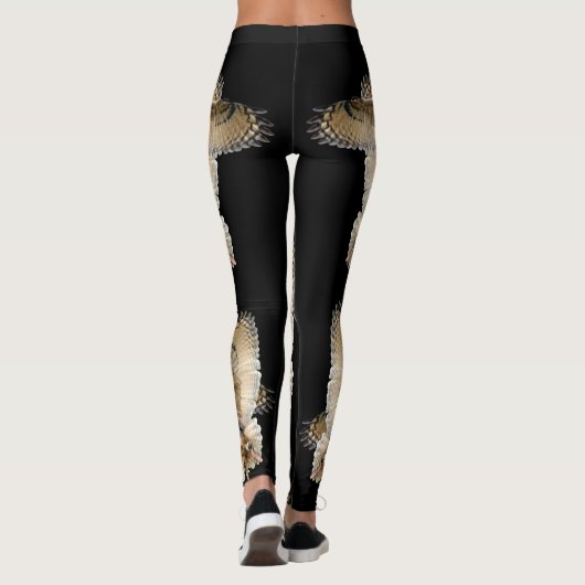 Chouettes sur leggings noirs (Dos)